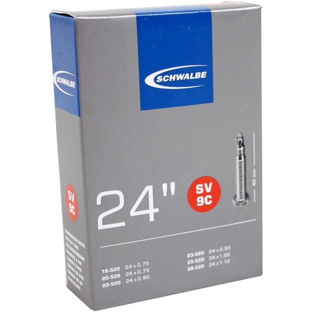 Schwalbe binnenband SV9C 24 x 0.75 - 1.10 fv 40mm Schwalbe binnenband SV9C 24 x 0.75 - 1.10 fv 40mm