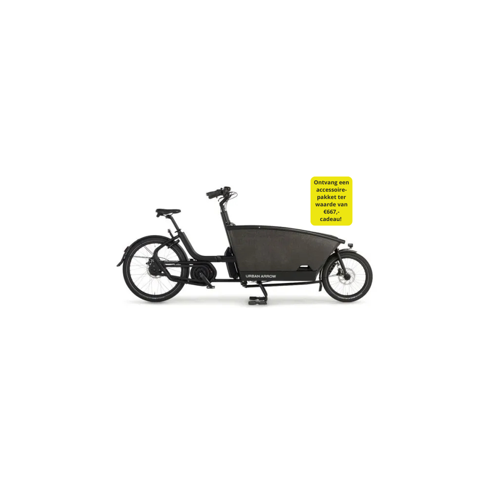 Urban Arrow Family Active Plus zwart kopen bij Banierhuis, de grootste Fietsenwinkel in Utrecht.