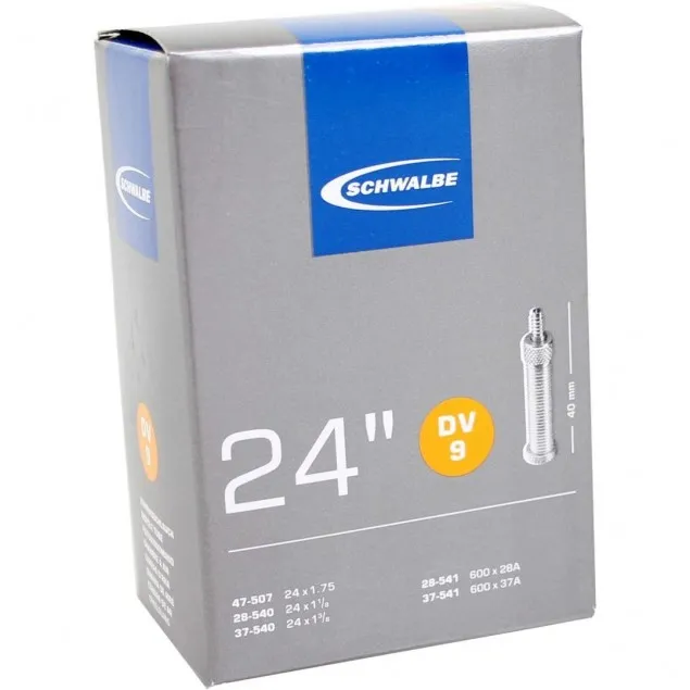 Schwalbe binnenband DV9 24 x 1 1/8 - 1.75 hv 32mm Schwalbe binnenband DV9 24 x 1 1/8 - 1.75 hv 32mm