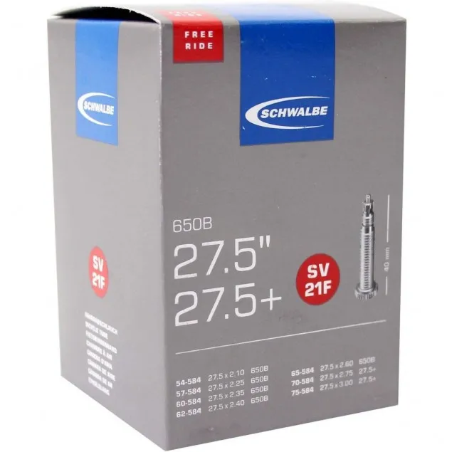 Schwalbe binnenband SV21F Freeride 27.5 x 2.10 - 3.00 fv Schwalbe binnenband SV21F Freeride 27.5 x 2.10 - 3.00 fv